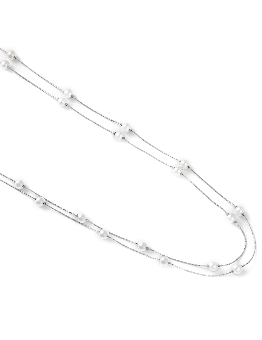 Колье, Серебряный;белый
Колье, Серебряный;белый