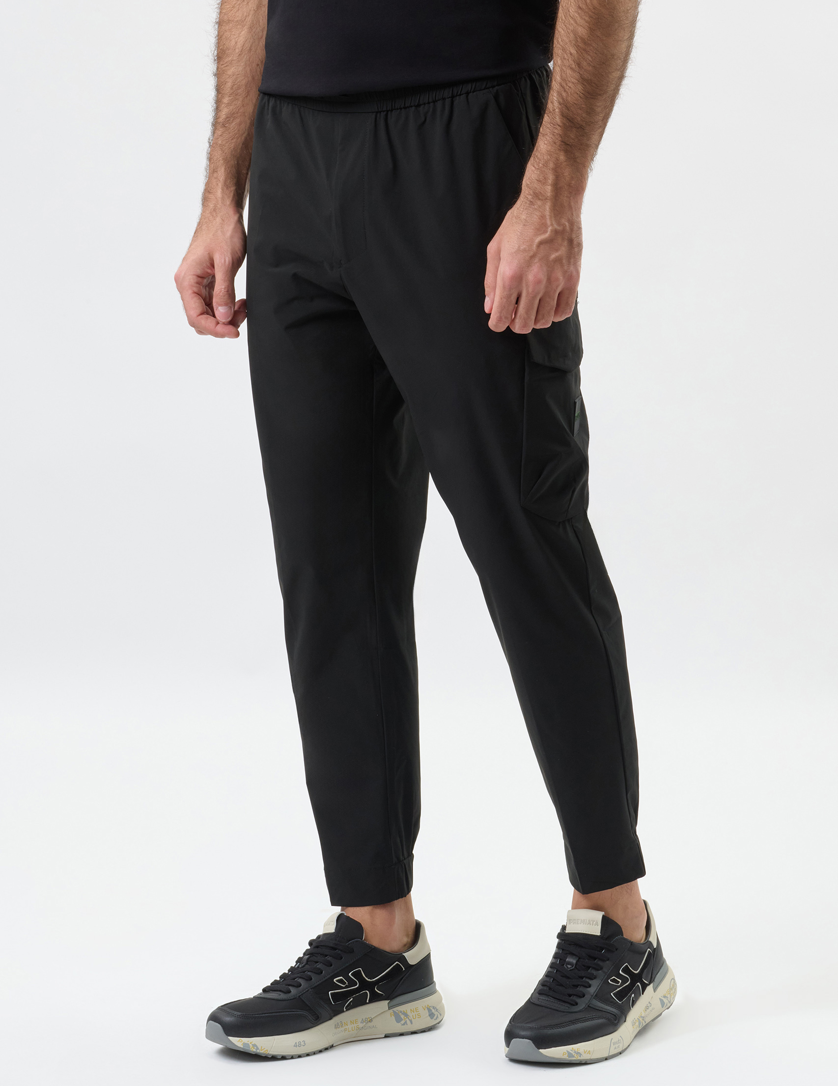 Брюки, Черный 
Брюки, Черный