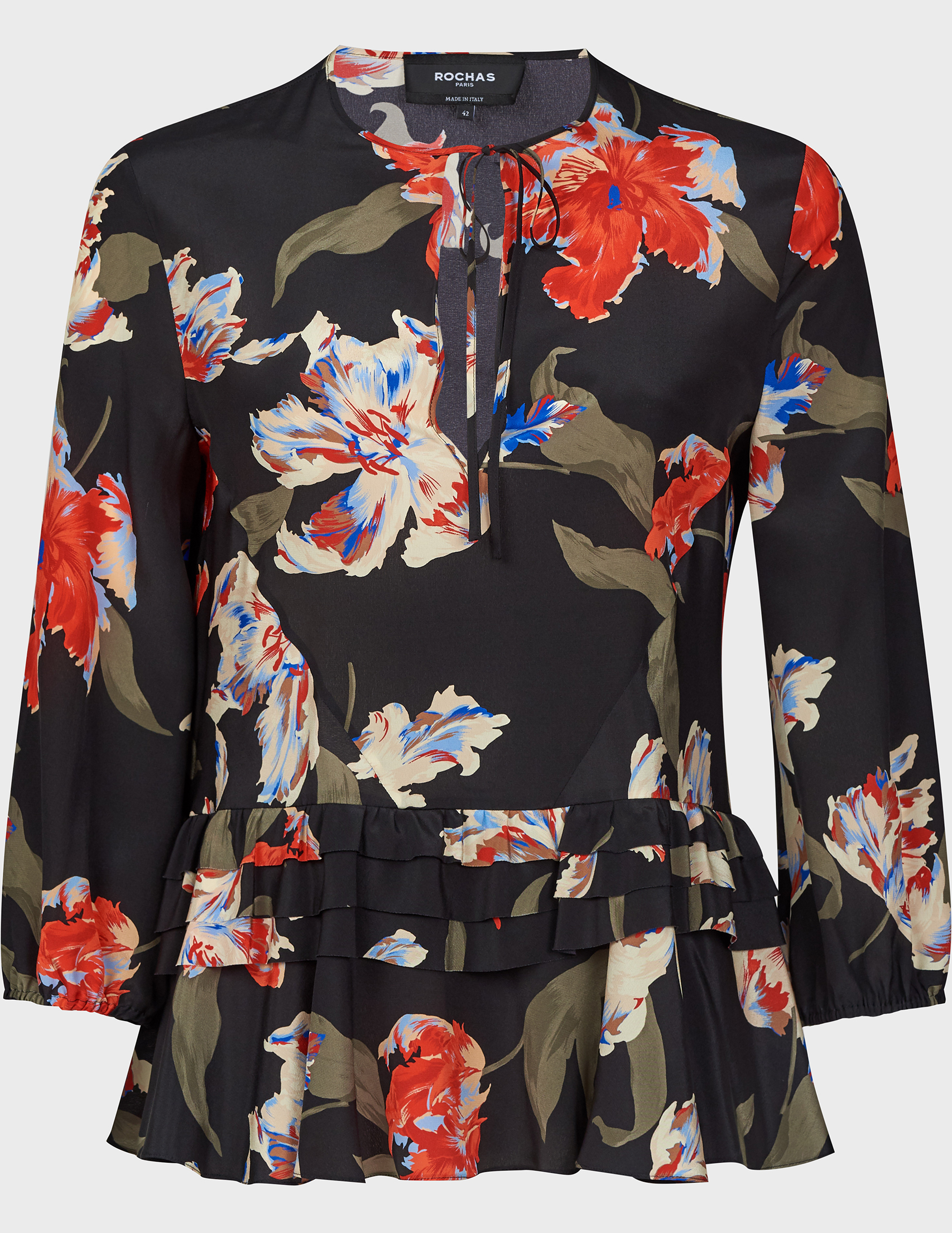 Блуза, Многоцветный;черный;принт
Блуза, Многоцветный;черный;принт