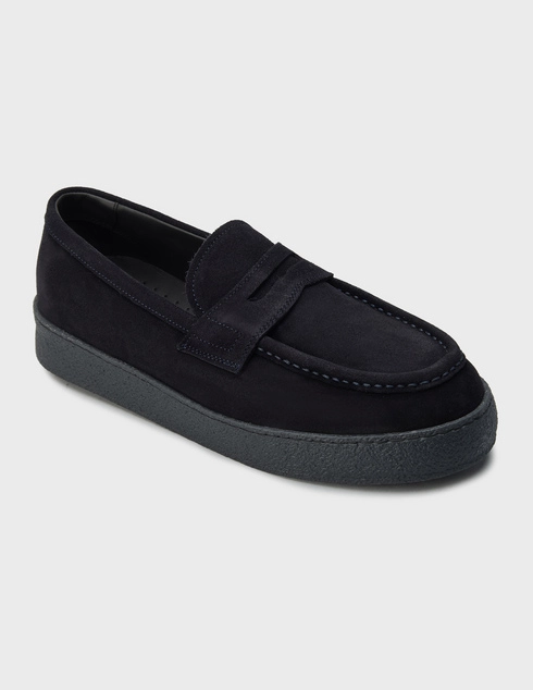 синие Лоферы Fratelli Rossetti 47378_blue