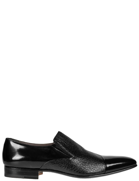 мужские черные кожаные Туфли Moreschi S90041493Q0001_black - фото-5