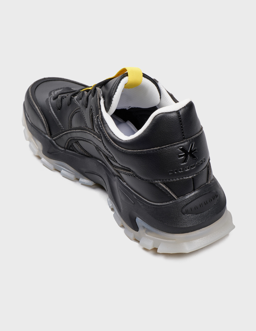 мужские черные Кроссовки John Richmond 25300-CP-B-BLACK - фото-2