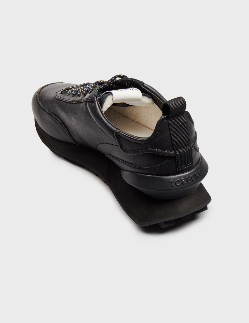 мужские черные Кроссовки Iceberg 1766-К_black - фото-2