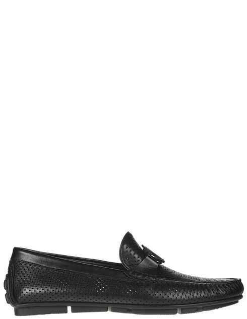 мужские черные кожаные Мокасины Roberto Cavalli 6636_black - фото-5