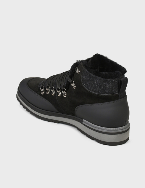 мужские черные Ботинки Cesare Casadei 17215-GOM-FL-black - фото-2