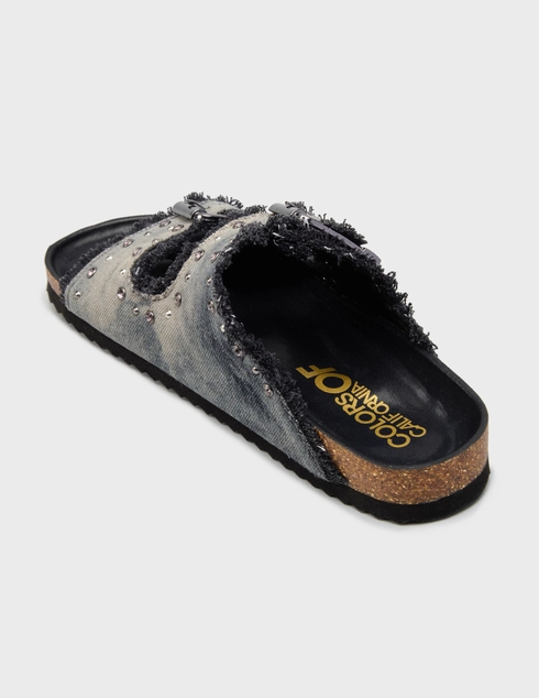 женские черные Шлепанцы Colors Of California 406-jens_black - фото-2