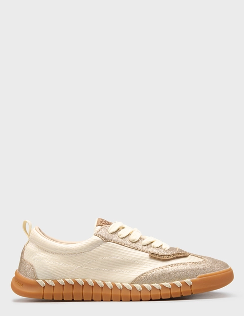женские бежевые текстильные Кеды Colors Of California 14-panna-glitter_beige - фото-5