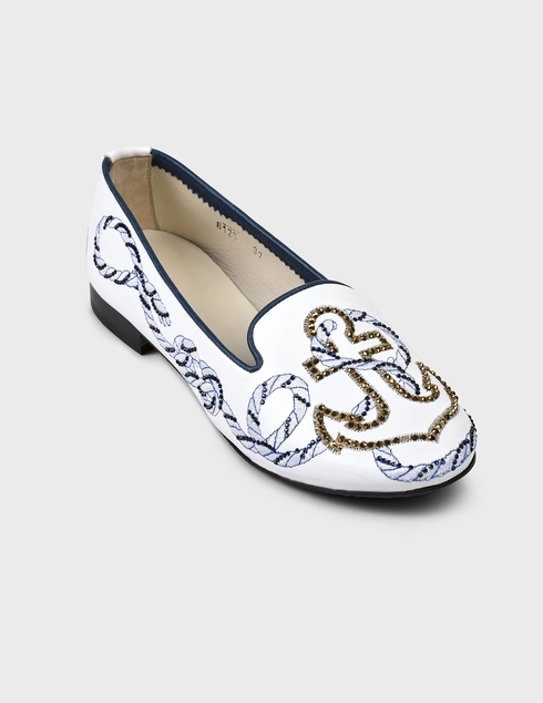 белые Балетки Luigi Traini 6125-white