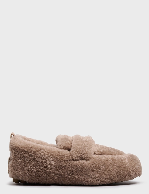 женские бежевые меховые Лоферы Helena Soretti AIRY-beige - фото-5