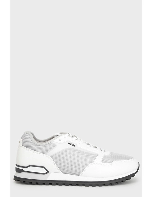 мужские белые текстильные Кроссовки Boss HUGO_BOSS_10927 - фото-5