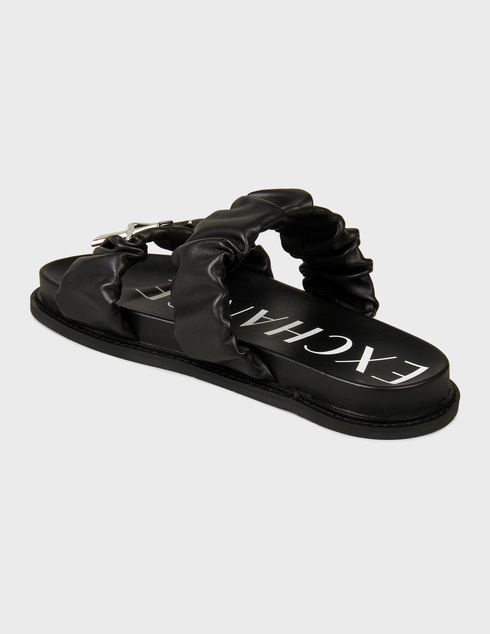 женские черные Шлепанцы Armani Exchange XDP040XV705-N763_black - фото-2