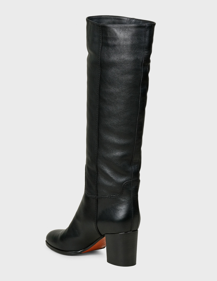 женские черные Сапоги Santoni Sant-WSXG57594HI1ALNTN35-black - фото-2