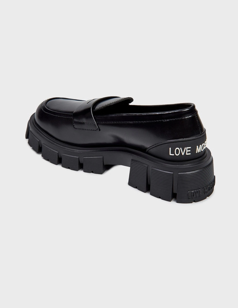 женские черные Лоферы Love Moschino 10045_black - фото-2