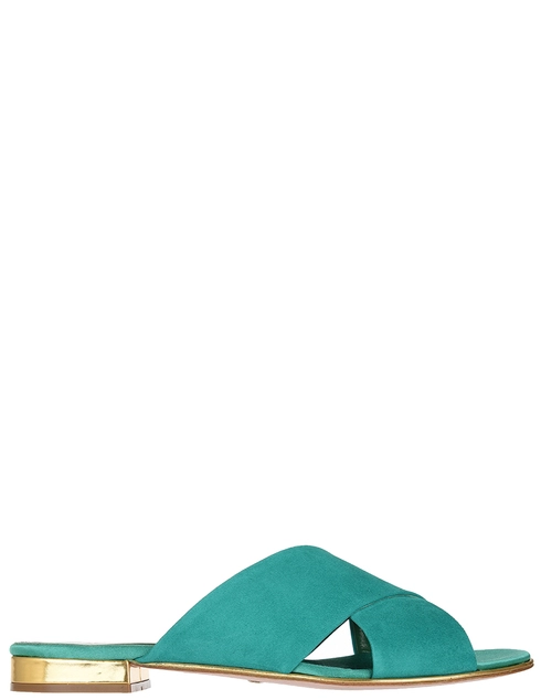 женские бирюзовые Мюли Sebastian 7551-green - фото-2