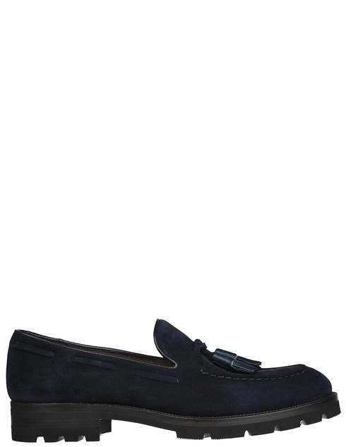 мужские синие замшевые Лоферы Fratelli Rossetti S12613_blue - фото-5
