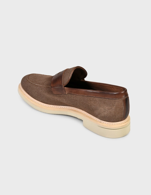 мужские коричневые Лоферы Giulio Moretti 9463-brown - фото-2