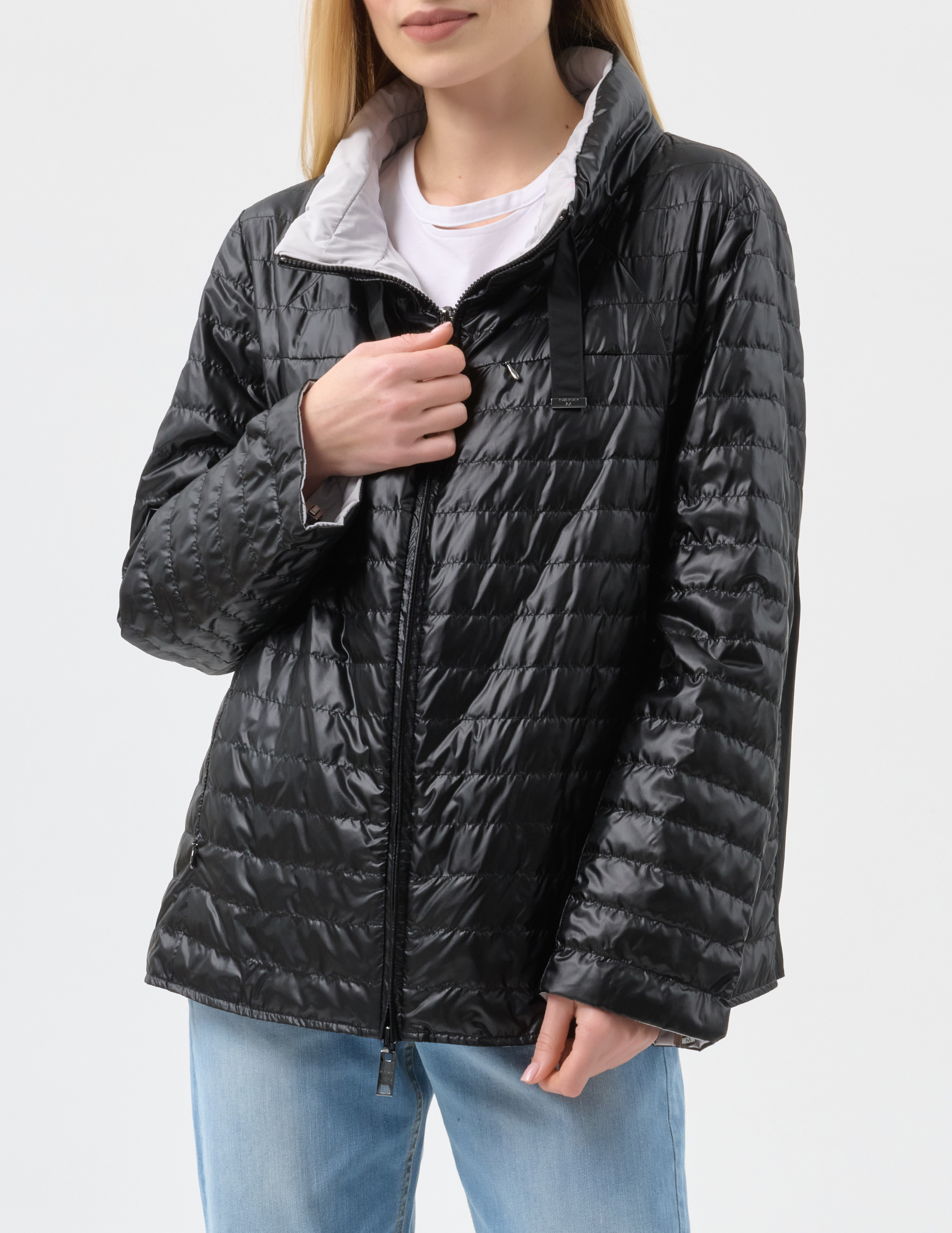 

Пуховик, Черный;серый