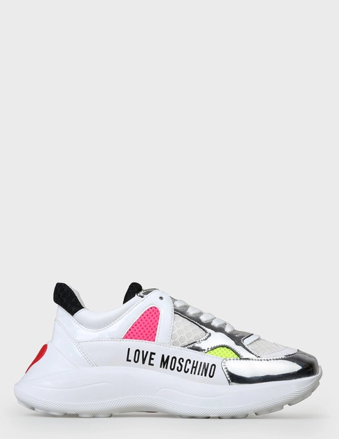 женские белые Кроссовки Love Moschino 15306-white - фото-6