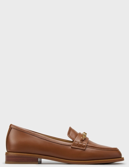 женские коричневые кожаные Лоферы Michael Kors 1_brown - фото-5