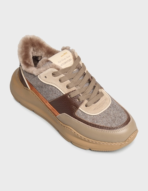 коричневые Кроссовки Stokton 45D-wool-brown
