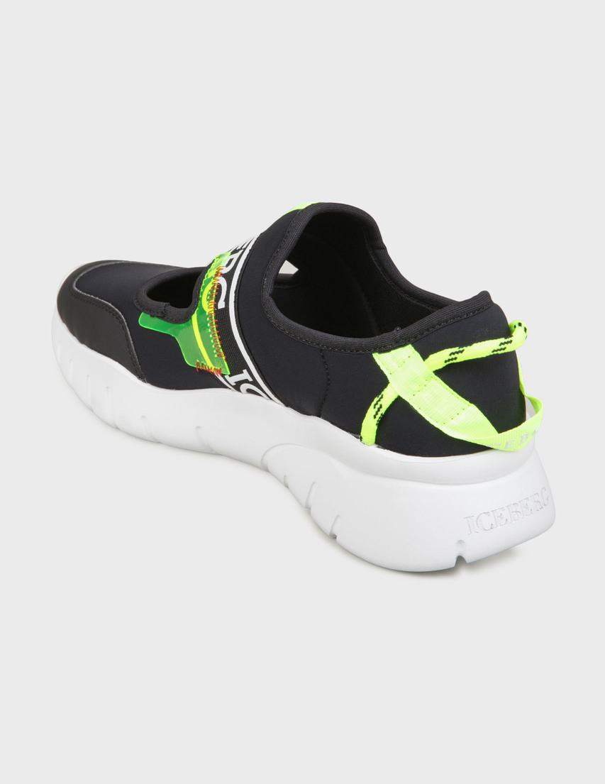 женские черные Кроссовки Iceberg 1691-black - фото-2