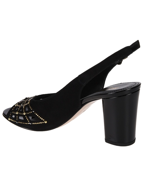 женские черные Босоножки Accademia 1607_black - фото-2