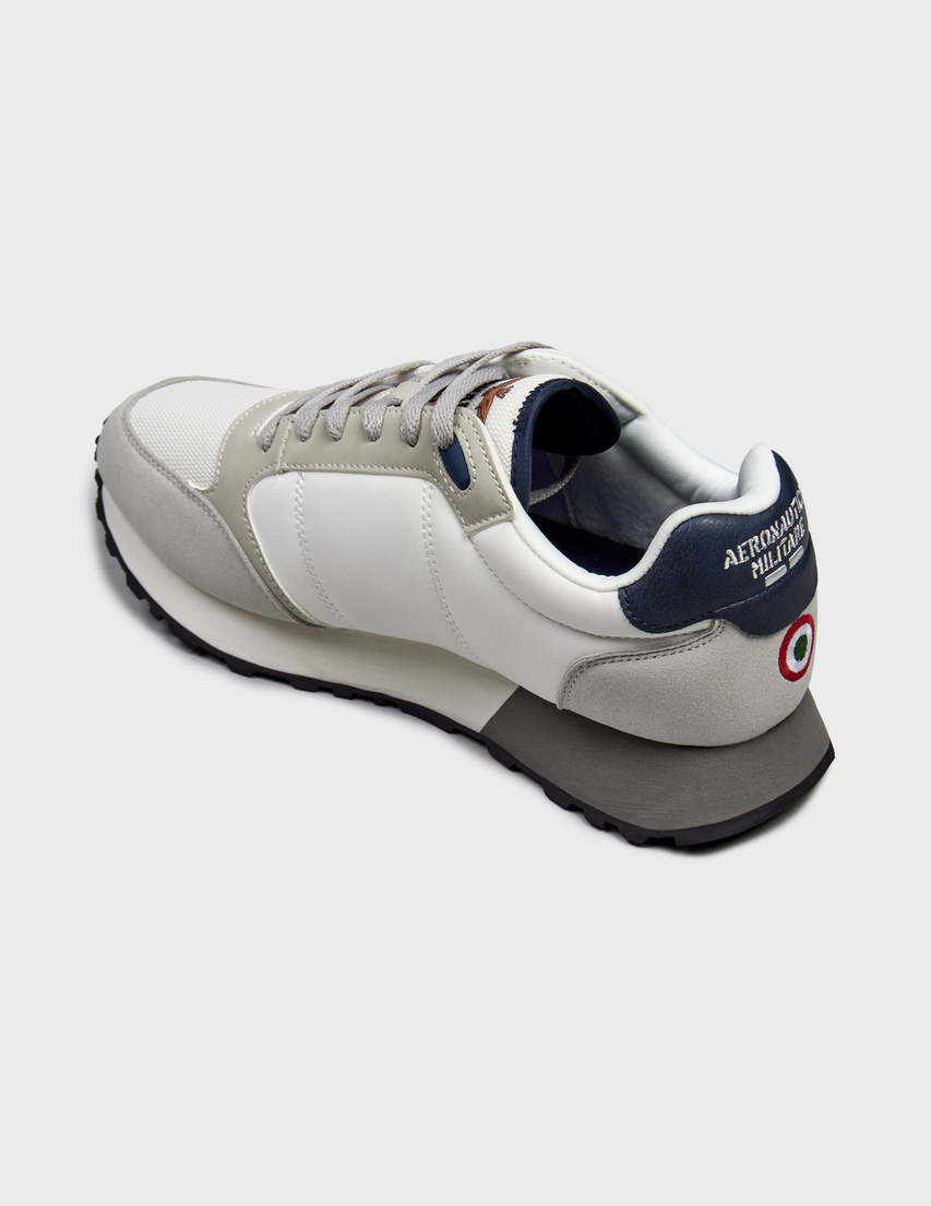 мужские белые Кроссовки Aeronautica Militare 275-3331_white - фото-2