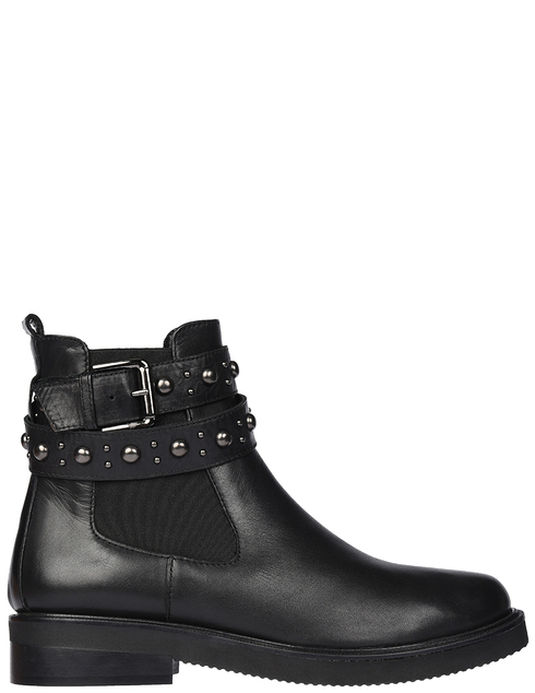 женские черные кожаные Ботинки E'clat 44348_black - фото-5