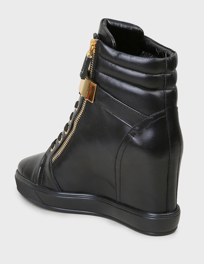 женские черные Сникерсы Baldinini 64843-black - фото-2
