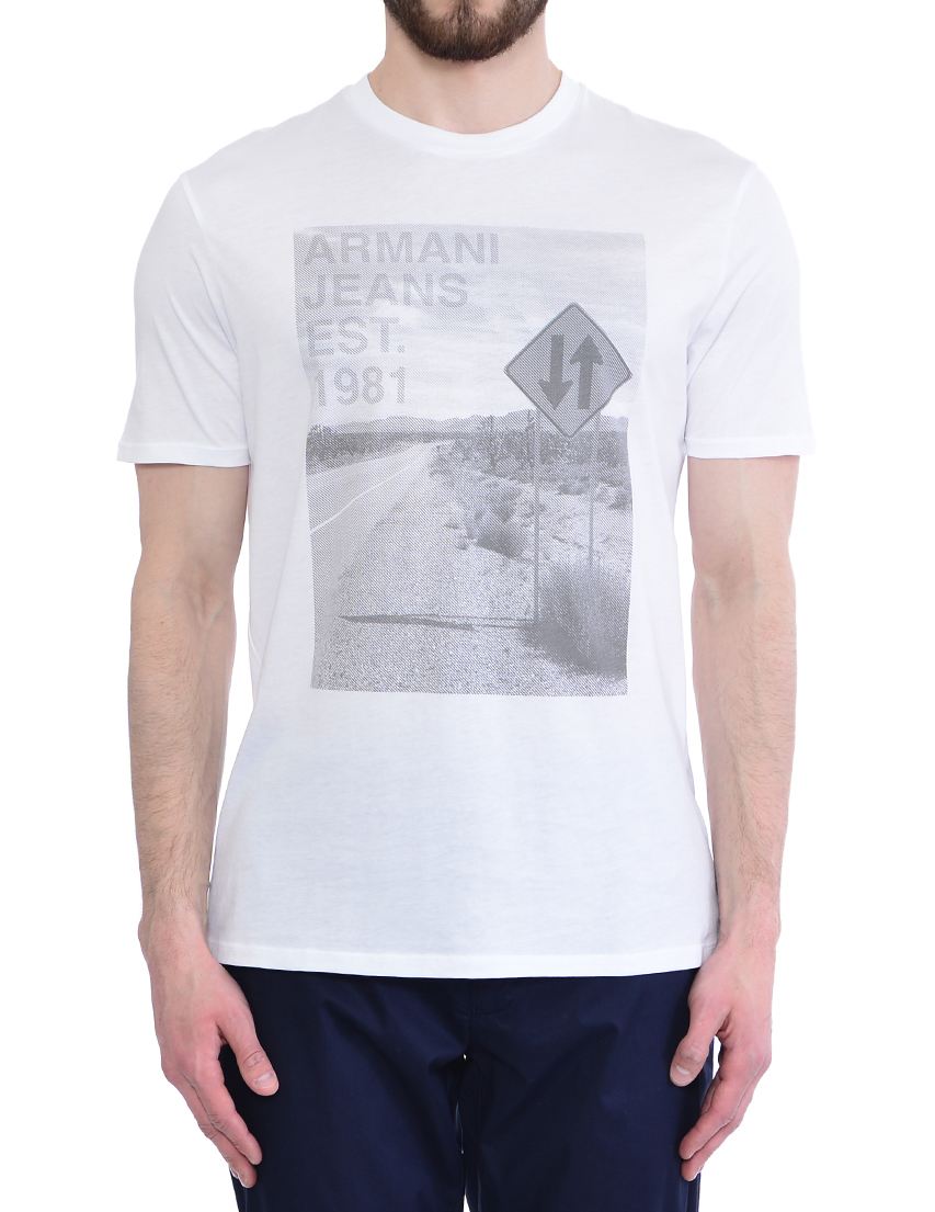 Мужская футболка ARMANI JEANS 3Y6T48-6JPFZ-1100