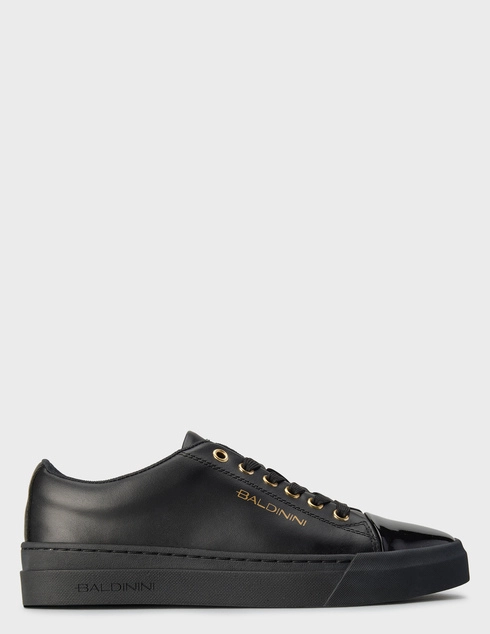 женские черные кожаные Кеды Baldinini 800_black - фото-5