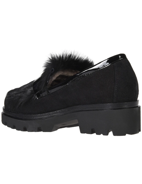 женские черные Лоферы A&M 6396_black - фото-2