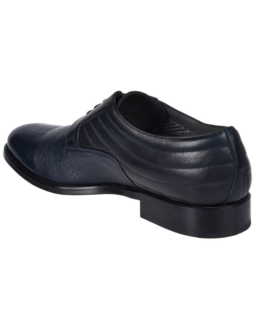 мужские синие Дерби Moreschi 43190-blue - фото-2