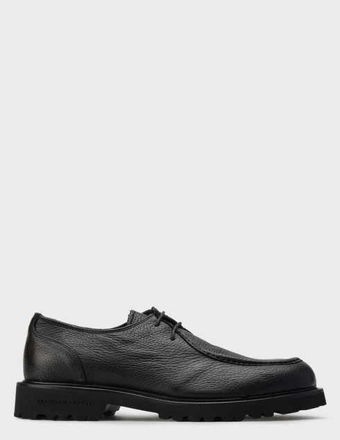 мужские черные кожаные Туфли Fratelli Rossetti 47354_black - фото-5