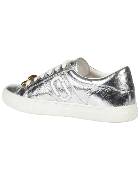 женские серебряные Кеды Marc Jacobs 2038-040_silver - фото-2
