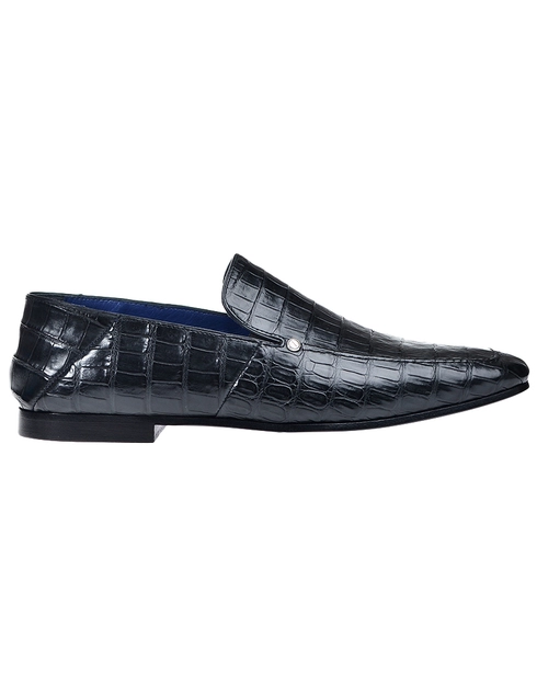 мужские черные Лоферы Zilli SZV055-CAIMAN - фото-2