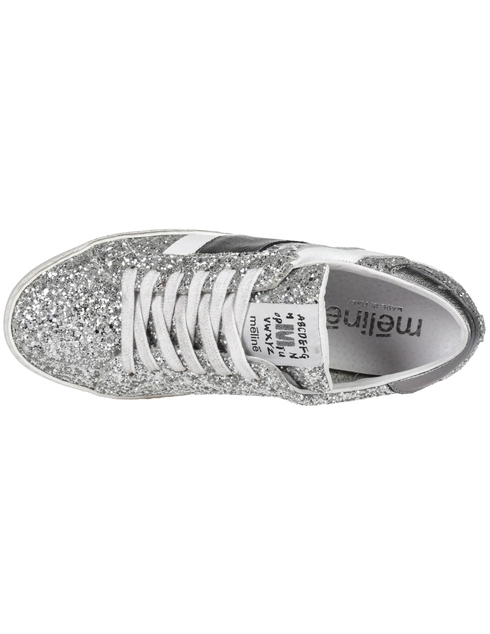серебряные женские Кеды Meline KUC-1310-BIANCO_silver 3992 грн
