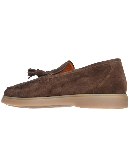 мужские коричневые Лоферы Santoni S15997_brown - фото-2