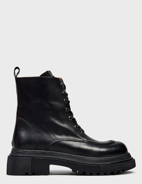 женские черные кожаные Ботинки Albano 2503-K_black - фото-5