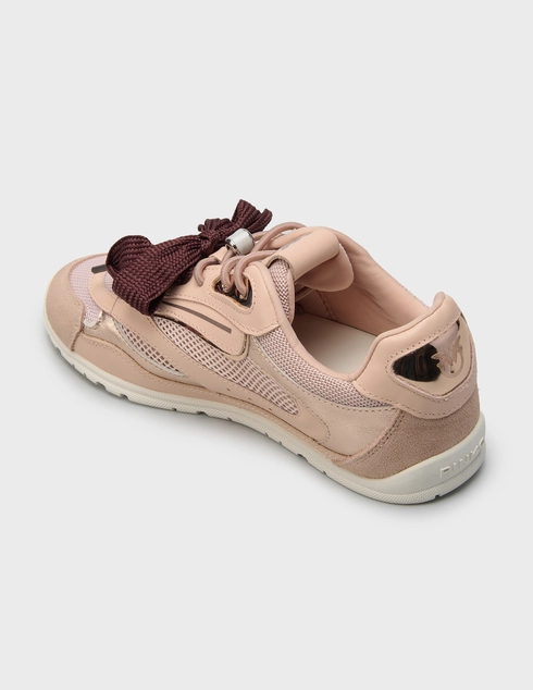 женские розовые Кроссовки Pinko 0185_pink - фото-2