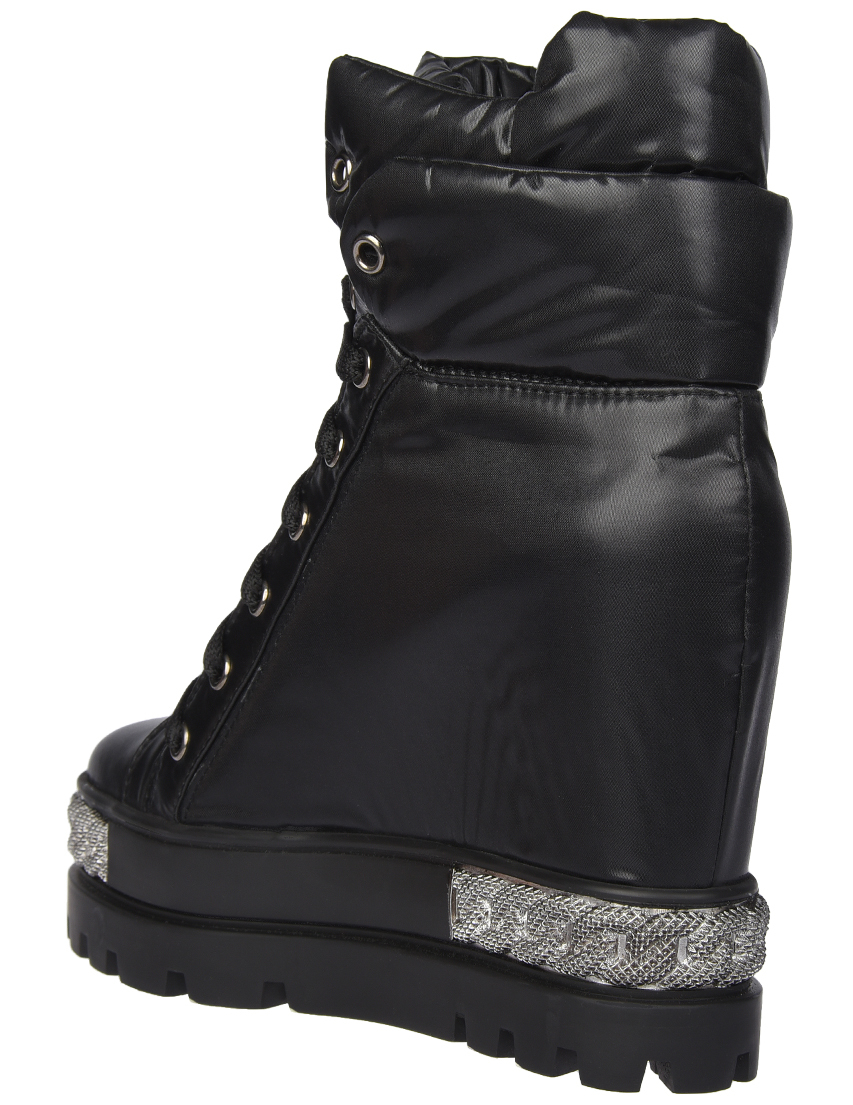 женские черные Сникерсы Casadei 918_black - фото-2