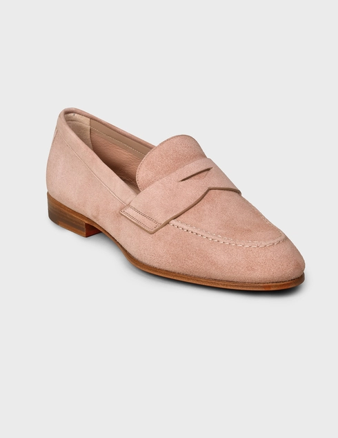 бежевые Лоферы Santoni WUSM57616BI3SLCPP21-beige