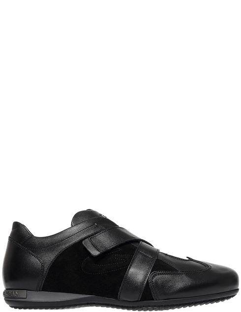 мужские черные кожаные Кроссовки Alberto Guardiani 75343_black - фото-5