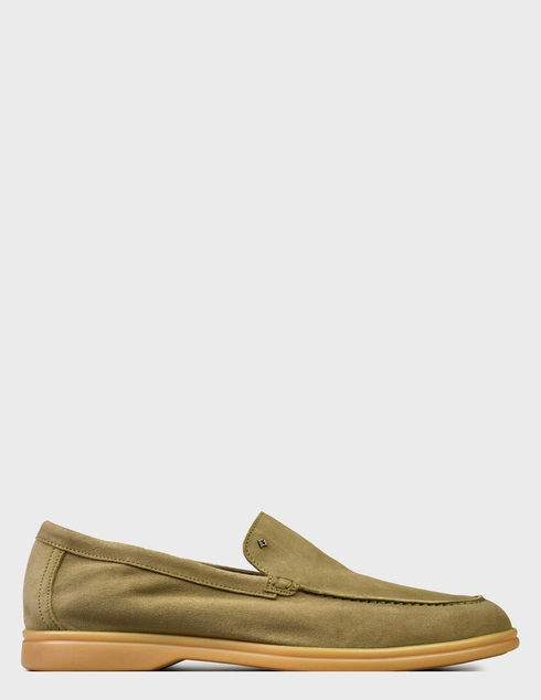 мужские хаки замшевые Туфли Luca Guerrini 10582-З-grey_khaki - фото-5