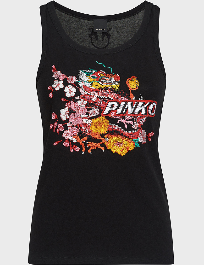 

Топ, Черный;принт