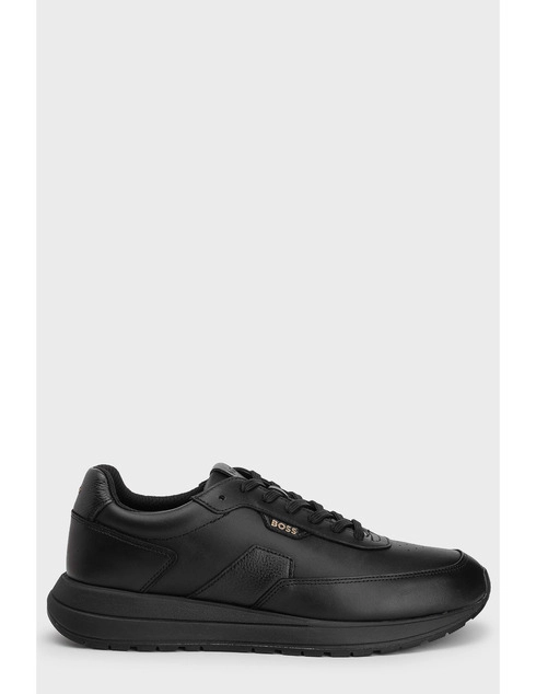 мужские черные кожаные Кроссовки Boss HUGO_BOSS_11859 - фото-5