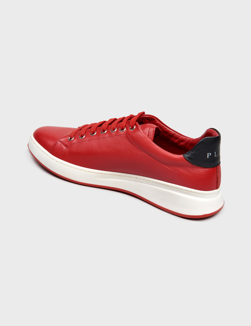 мужские красные Кеды Philipp Plein M&C2552-Red - фото-2