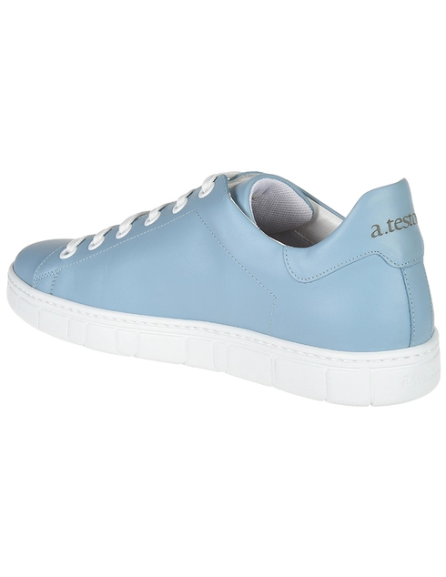 мужские голубые Кеды A.Testoni 70421-19-blue - фото-2