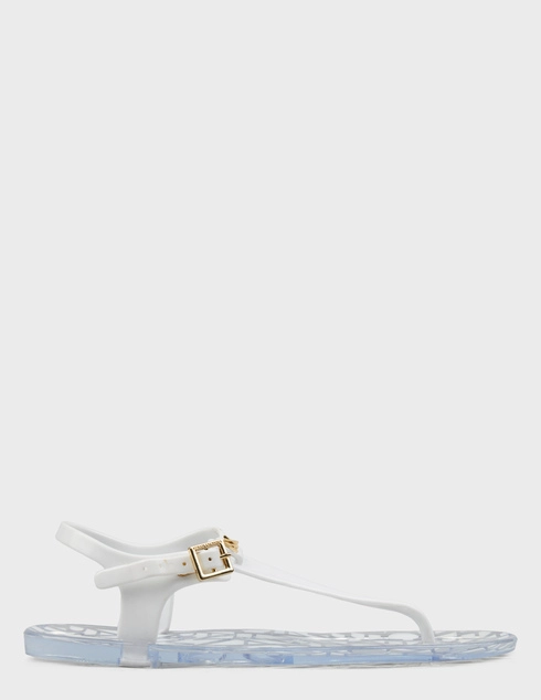 женские белые резиновые Сандалии Armani Exchange XDQ005XV306-00152_white - фото-5