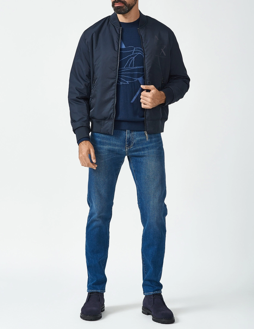 Бомбер Armani Exchange 6RZB05ZNUEZ-1510_blue_181053 (Темно-синій